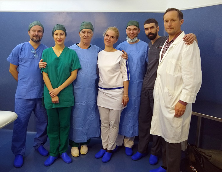 The Russian surgeons who visited Dr. Capurro